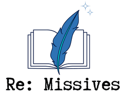 Quill and Scroll with typewriter-style words reading 're: missives'